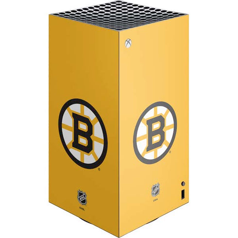 NHL Boston Bruins Solid Background XBox Series X Digital Edition Console Skin